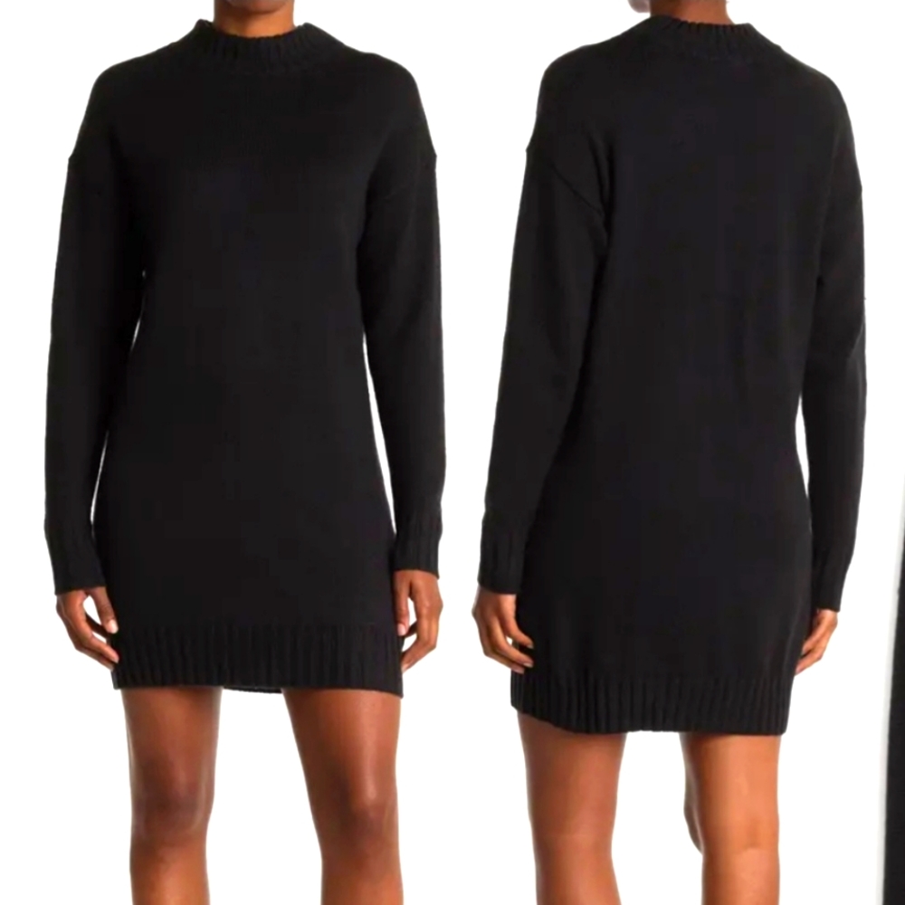 Abound Mini Sweater Dress- MockNeck